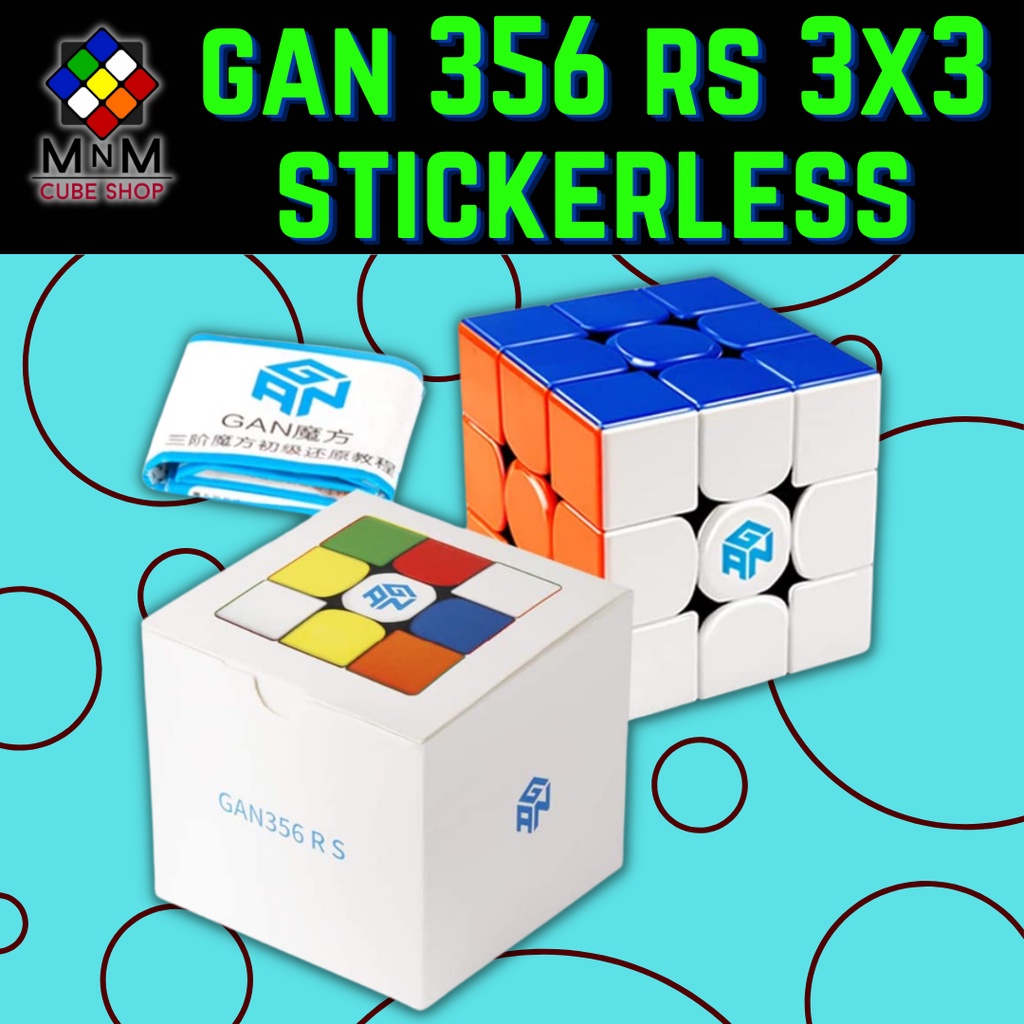 Gan 356 RS 3x3 Stickerless 3x3x3 Speed Cube | Shopee Philippines