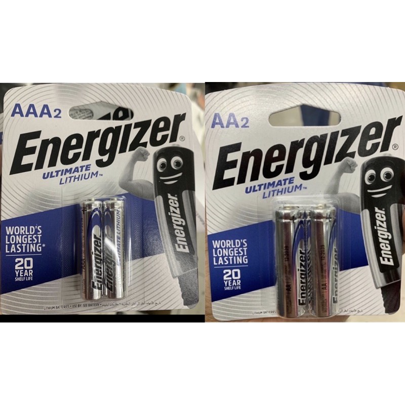 Energizer Ultimate Lithium AA & AAA battery (2pcs./card)