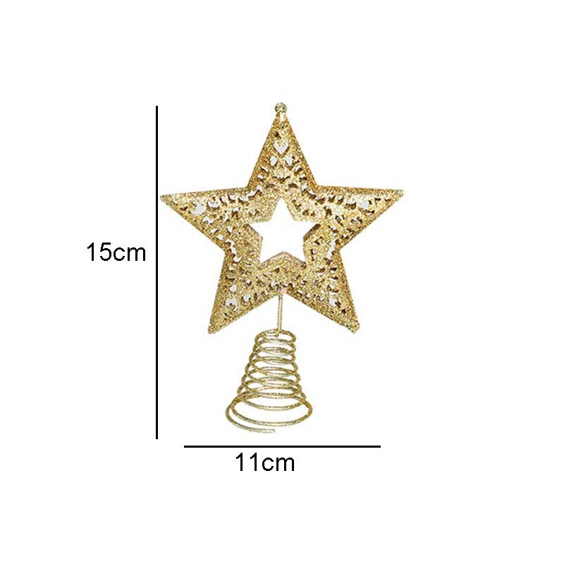 Cimier Sapin De Noël Etoile, AOBETAK Glitter Christmas Tree Top