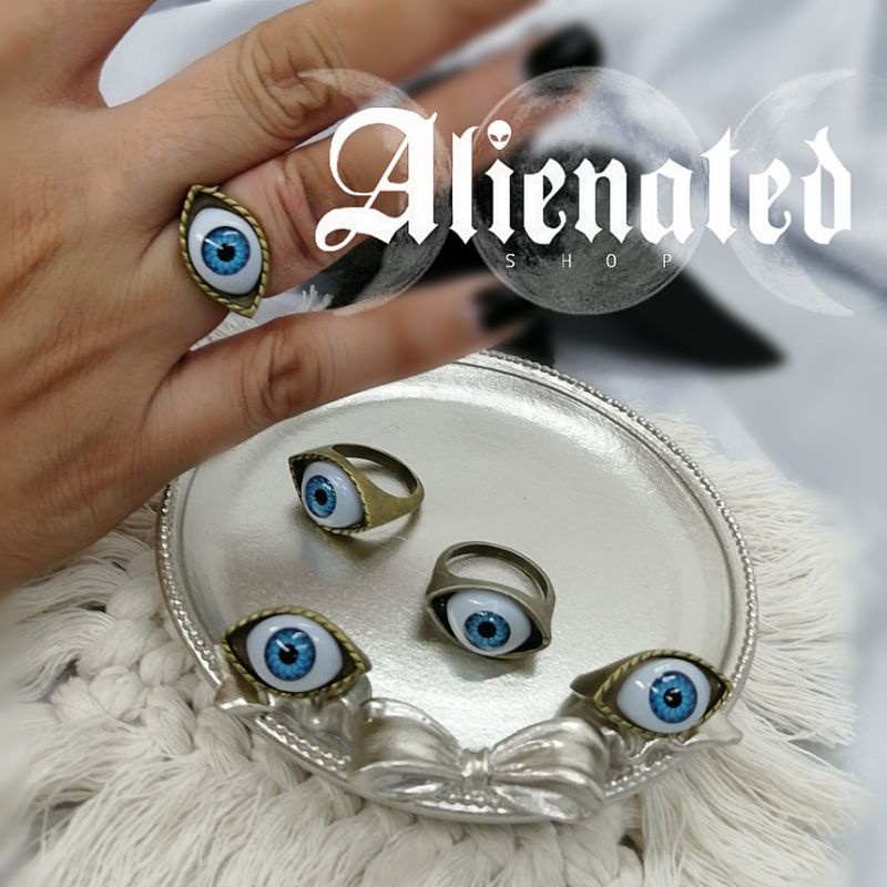 Alienated Shop | Evil Eye Rings Gothic Witchy Grunge Punk Wicca ...