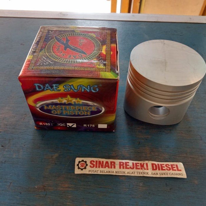 MESIN Diesel Engine Piston Piston R180 R 180 Flat Model Dae Sung ...