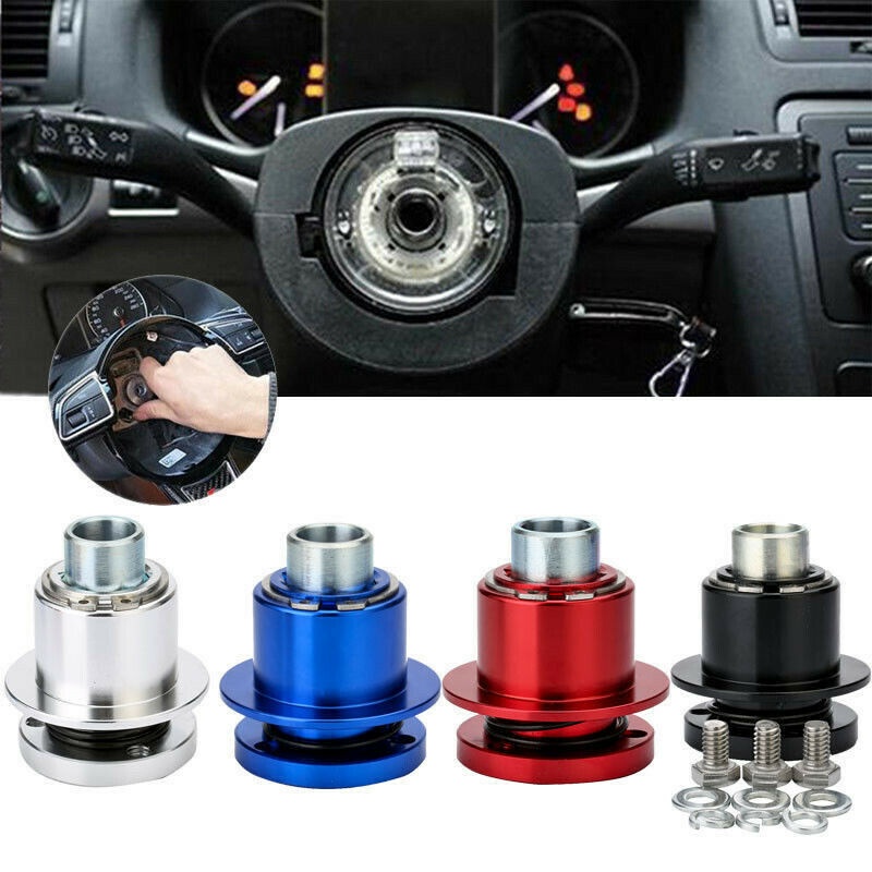 Car Universal 360 Aluminium Steering Wheel Quick Release Disconnect Hub