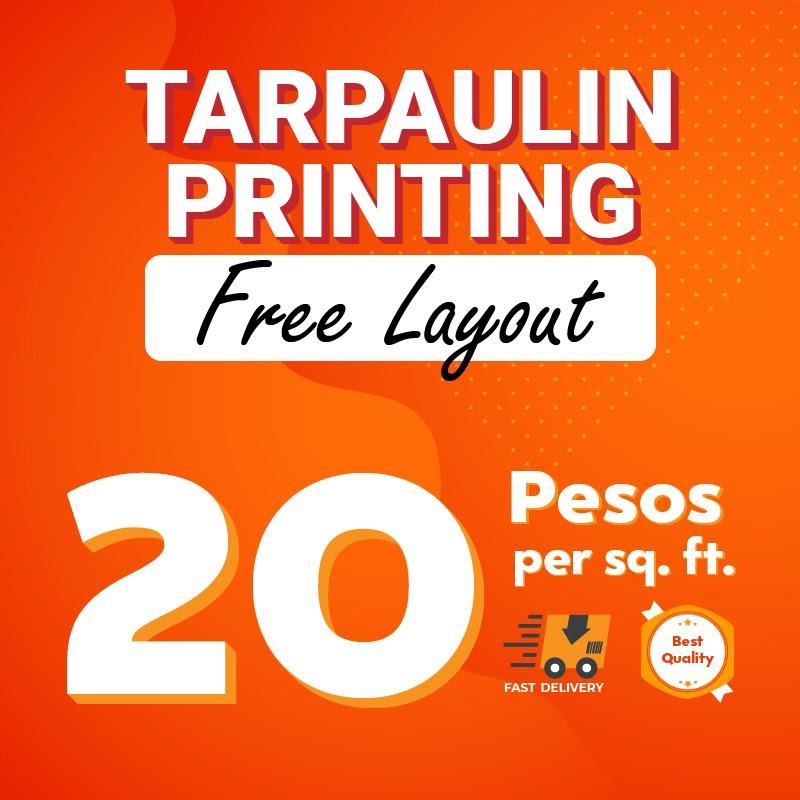 Tarpaulin Printing FREE LAYOUT Shopee Philippines