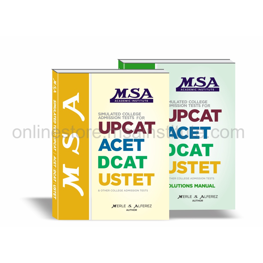 MSA Simulated College Admission Test For UPCAT, ACET, DCAT, UST & Other ...