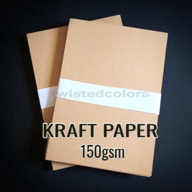 Kraft Paper 150Gsm 10-50 Pcs/Pack A4 Size | Shopee Philippines