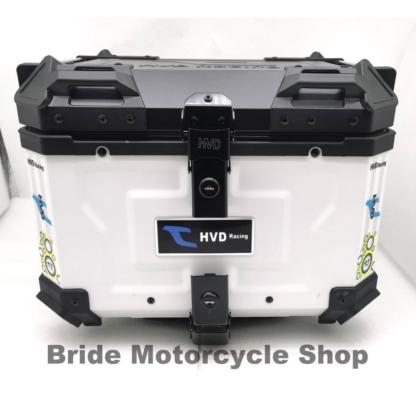 Top Box Alloy HVD 45L/55L No Backrest PAD (Silver/white/black) | Shopee ...