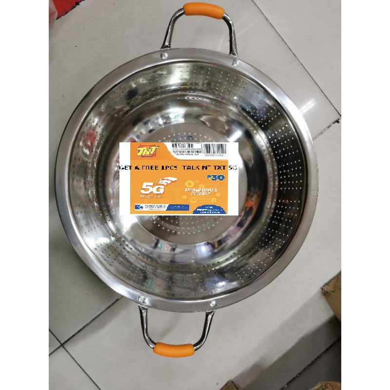jn1 BIG SALE!!! Stainless Colander Basket Vegetable/ Fruit Strainer