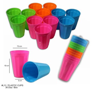 Neon Plastic Cups - 25 Pc.