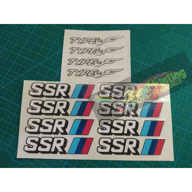 Stiker SPORT Rim SSR TYPE F | Shopee Philippines