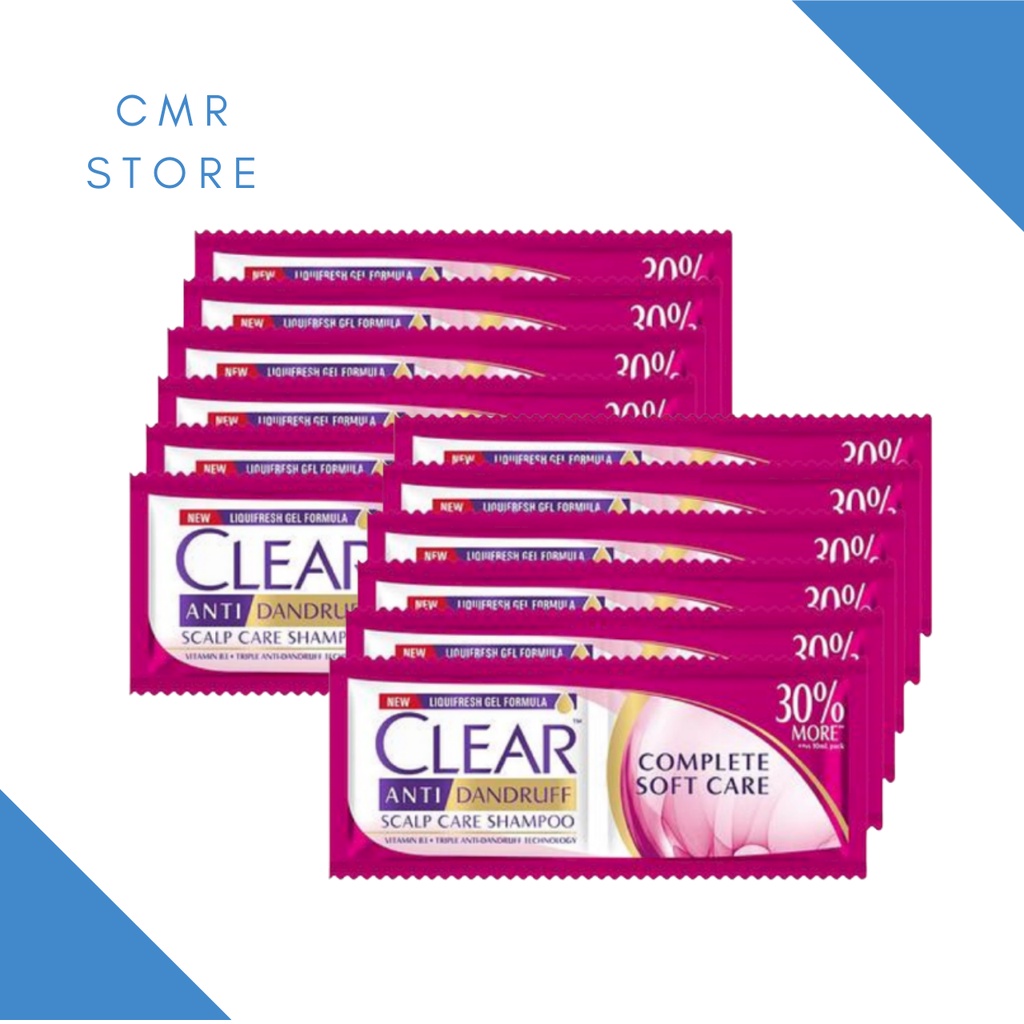 Clear Shampoo Anti-Dandruff Complete Soft Care 12ml by 12's