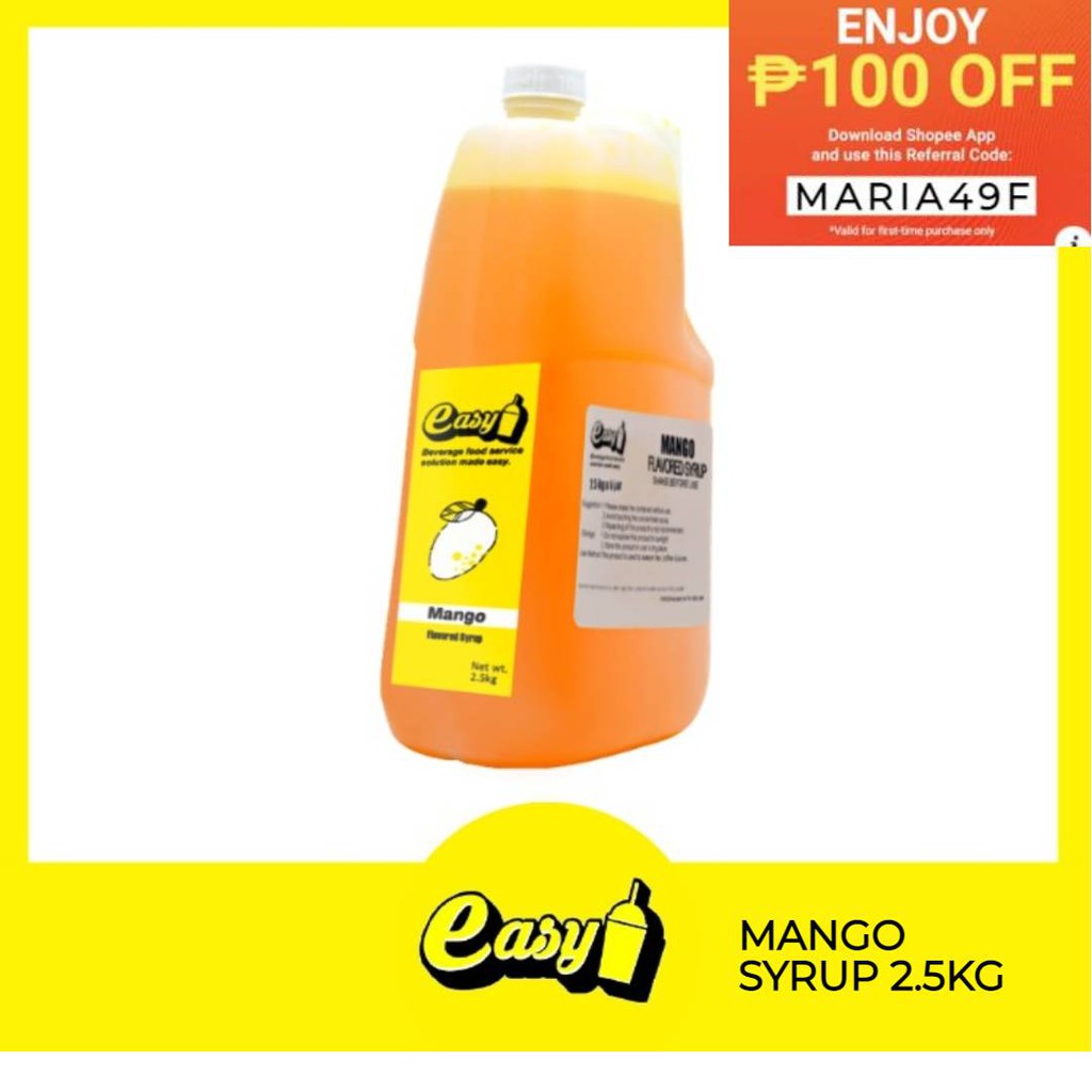 Easy Brand Mango Syrup 2.5kg | Shopee Philippines