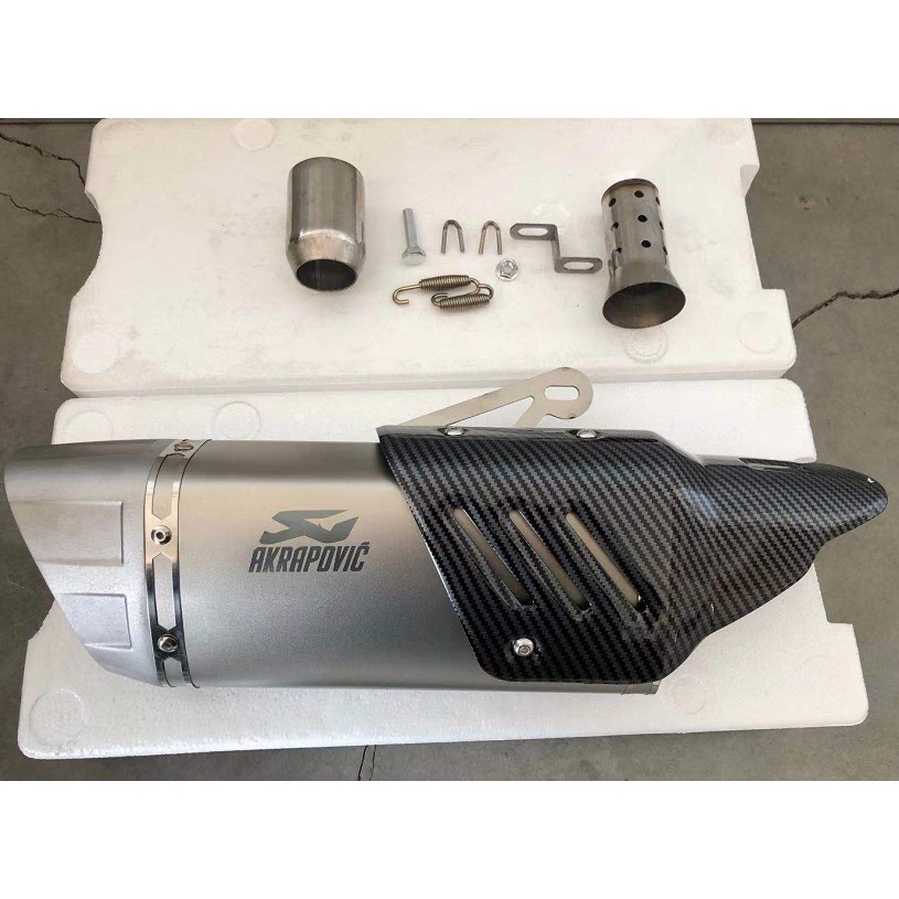 AKRAPOVIC M1 Motor Exhaust Muffler Pipe (38-51mm inlet) | Shopee ...