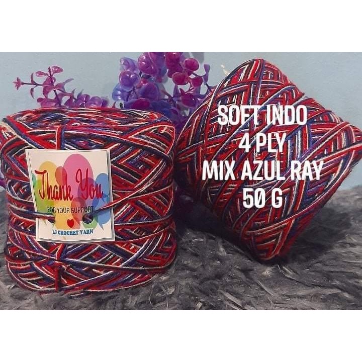 LJ CROCHET YARN | NEW STOCK/NEW PRICE SOFT INDO MIX rewinded cakes (buy ...