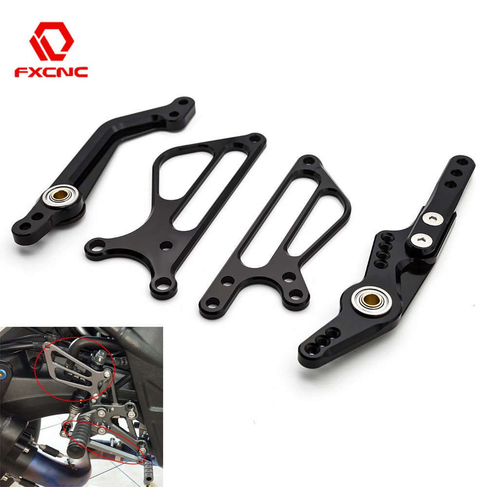 motoAluminum Motorcycle Rearset Foot Peg Brake Gear Shift Shifter