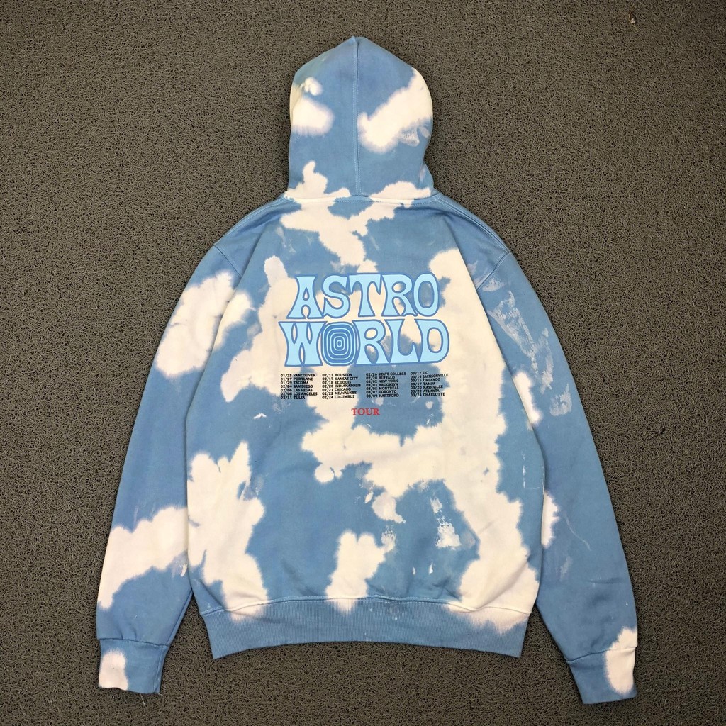 Astroworld sweatshirt tie dye hotsell