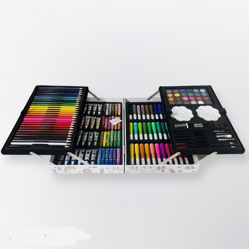 145pcs aluminum box painting set watercolor With Water Brush Pen For ...