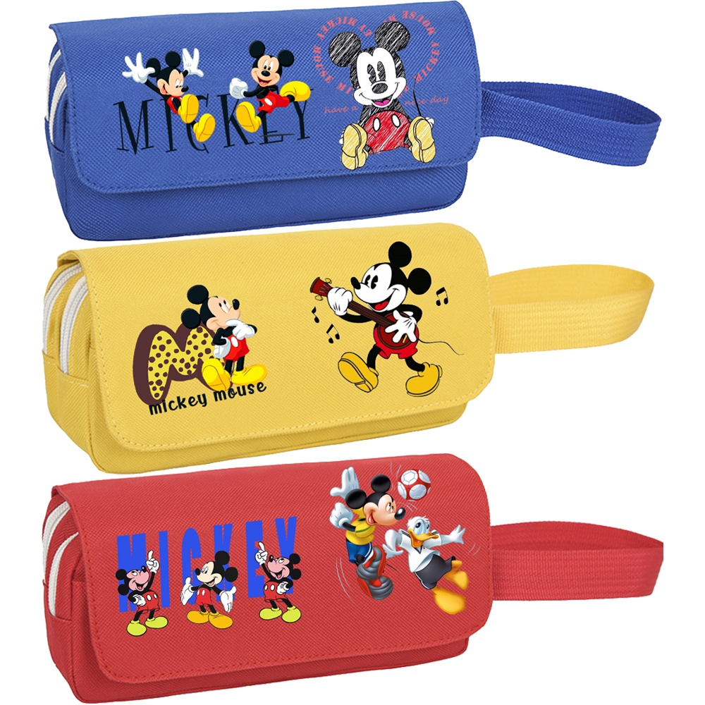 Disney Mickey Mouse Pencil Case Minnie Kid Stationery Storage Box Large