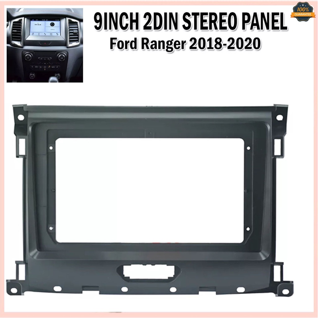 9'' Ford Ranger 2018-2020 Stereo Panel 2din Radio Frame Head Unit Cover ...