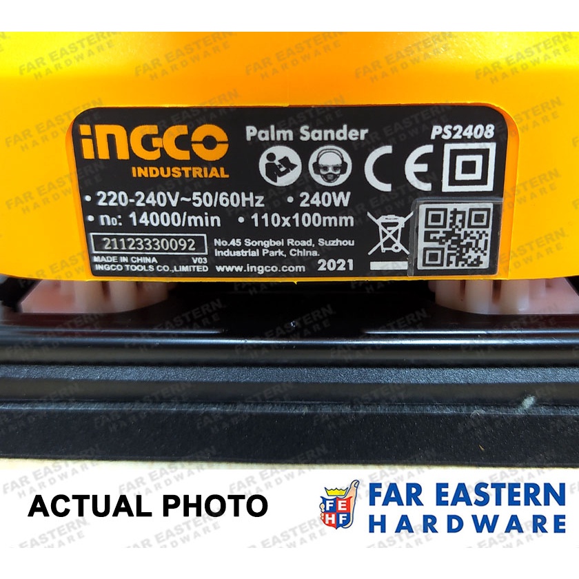 INGCO Finishing Palm Sander 240W PS2416 INPTCD | Shopee Philippines