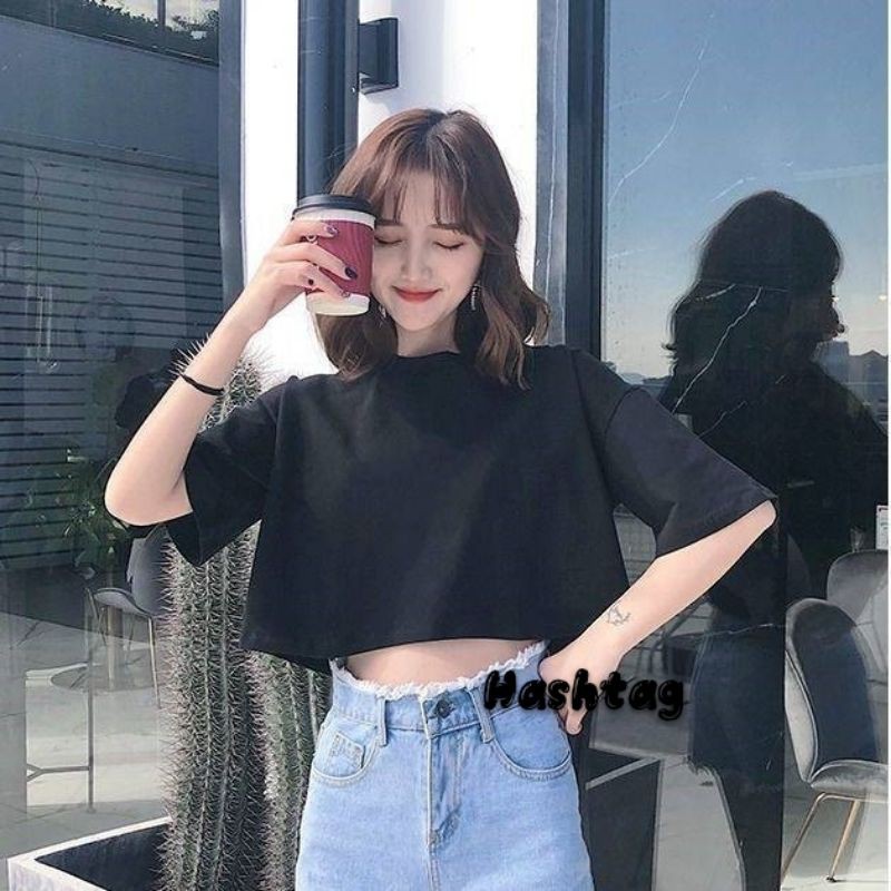 Korean crop top women s fashion short top shirt top for women tshirt blouse Shopee Philippines