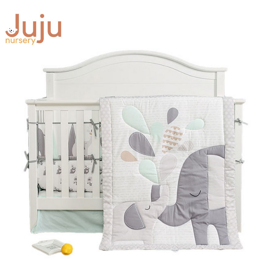 Elephant crib bumper store pads