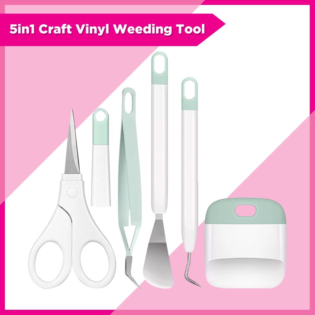 5in1 Craft Vinyl Weeding Tools Craft Set for Cutter Plotter Weeding ...