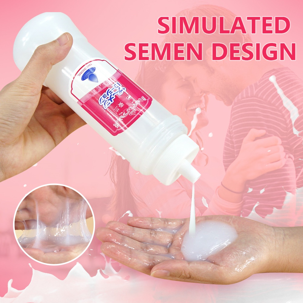 ⋮ ️500ml Simulate Semen Lubricant For Sex Water Based Oil Lubricant Viscous Lube For Adult