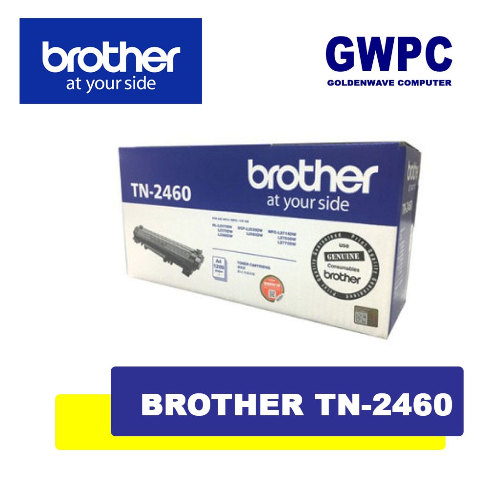 Brother TN-2460 TN-2480 DR-2455 Genuine Toner Drum Cartridge TN2460 ...