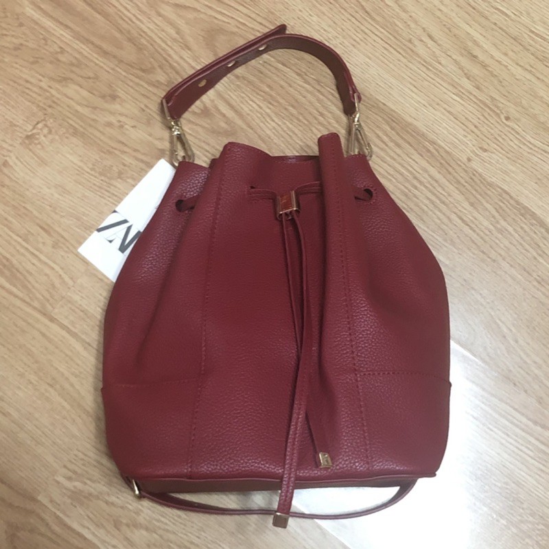 Zara barrel online bag