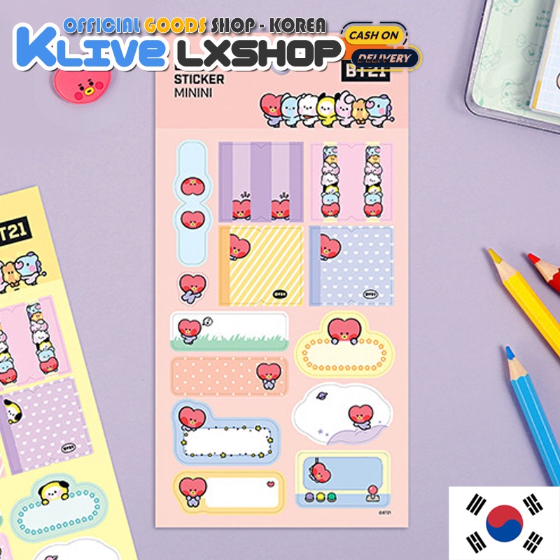 BT21 Minini Label sticker Monopoly Official Goods | Shopee Philippines