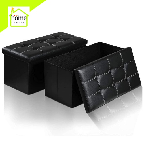 Ottoman Rectangular and Square Storage Stool Sit Sofa Folding Box Chair