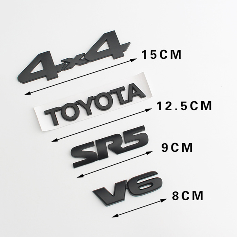 Metal SR5 V6 4X4 Toyota Logo For Tundra Tacoma LandCruiser Yaris Camry ...