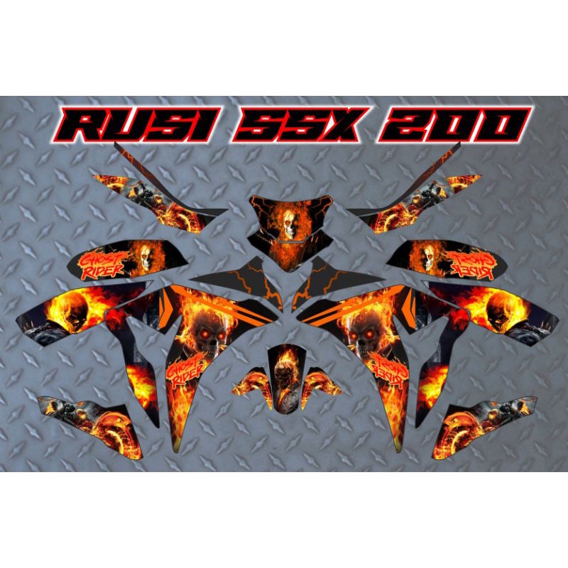 Rusi Ssx200 full body decals | Shopee Philippines