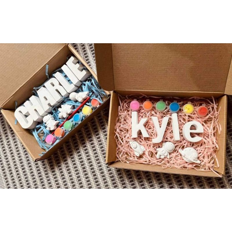 Let' Paint Your Name Plaster Painting Kit unique gift ideas for kids