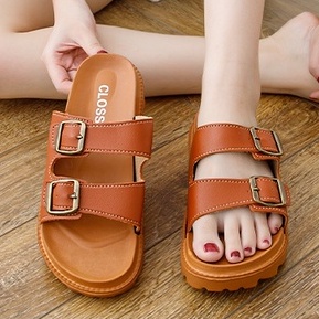 𝐂𝐋𝐎𝐒𝐒.𝐏𝐇 Strap Summer Trend Slide Rubber Slipper for Women