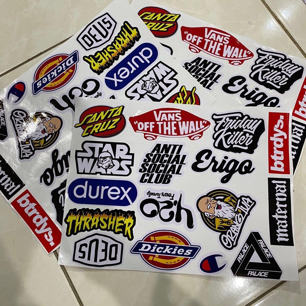 DISTRO STICKER / RACING STICKER / STICKER PACK / MOTORCYCLE STICKER ...