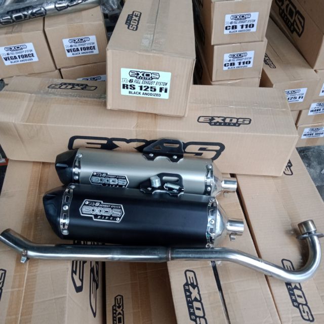EXOS R6 SILENT PIPE for RS125 FI | Shopee Philippines