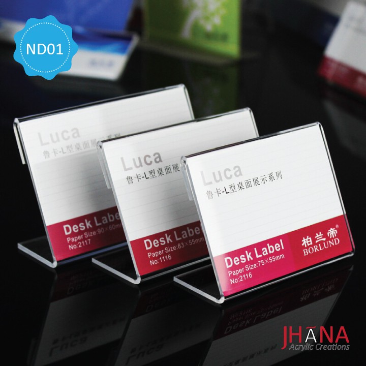 Acrylic name Cards / name desk - name Card Display / Acrylic Sign ...