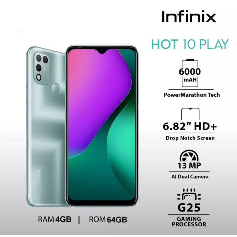 infinix hot 10 play 4 64 specs