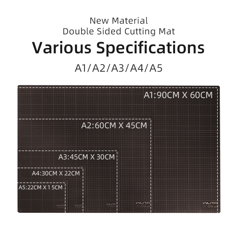 WUTA New Fabric Cutting Mat, Leather Cutting Board A1 A2 A3 A4 A5