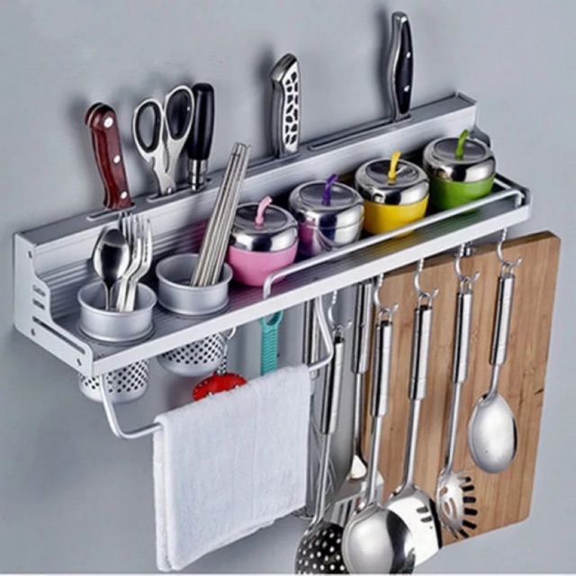 jack 50CM hanging Spice rack kitchen knife kitchen wall shelf corner ...