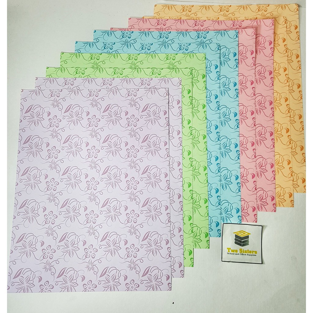 Fancy Paper Motifs / Colored Paper w/ Design sold per 10s ( Assorted