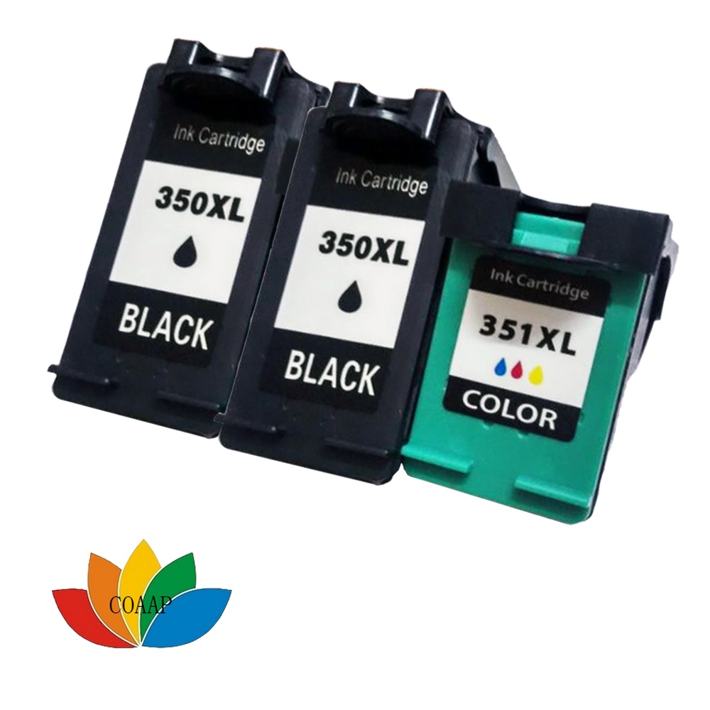 3 Compatible HP 350 351 XL Refilled Ink Cartridge hp350 for Photosmart ...