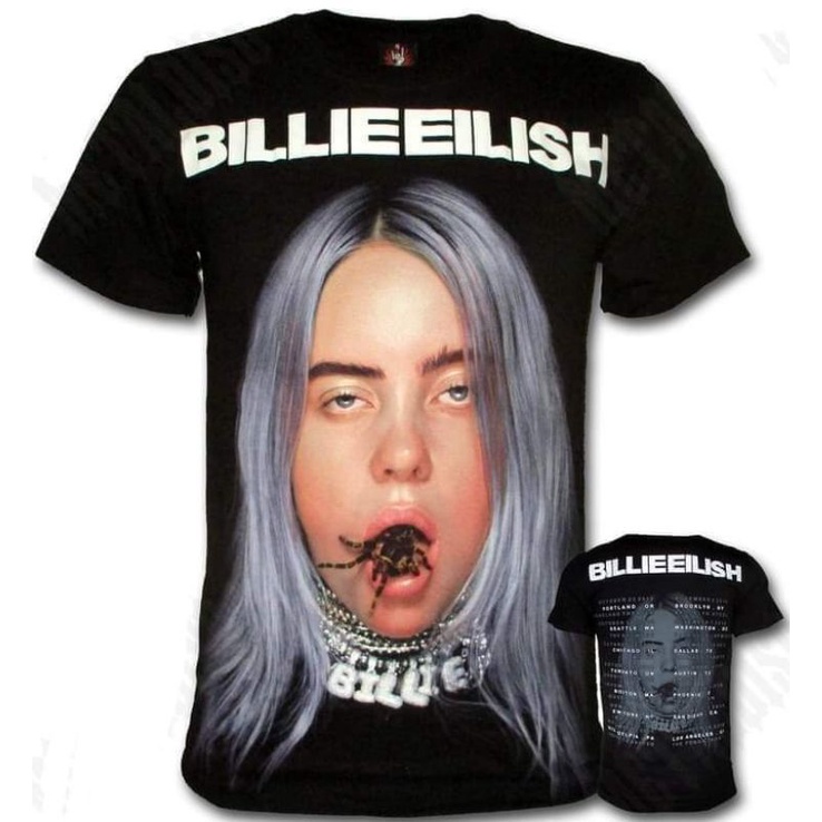 BILLIE EILISH SPIDER RockYeah Rock Band Shirt size S M L XL Shopee