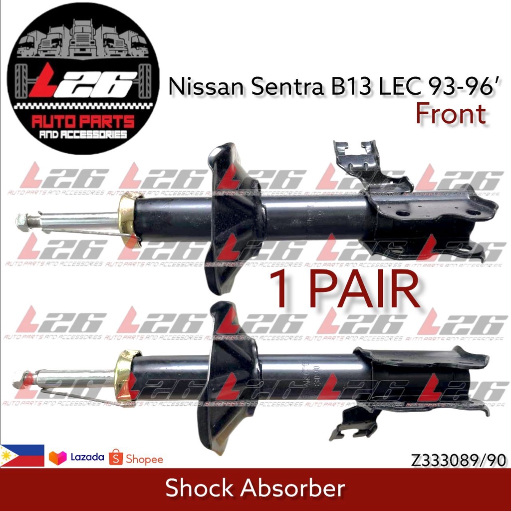 Nissan Sentra B13 LEC Shock Absorber FrontRH/LH 9396 Z333089 Z333090 Shopee Philippines