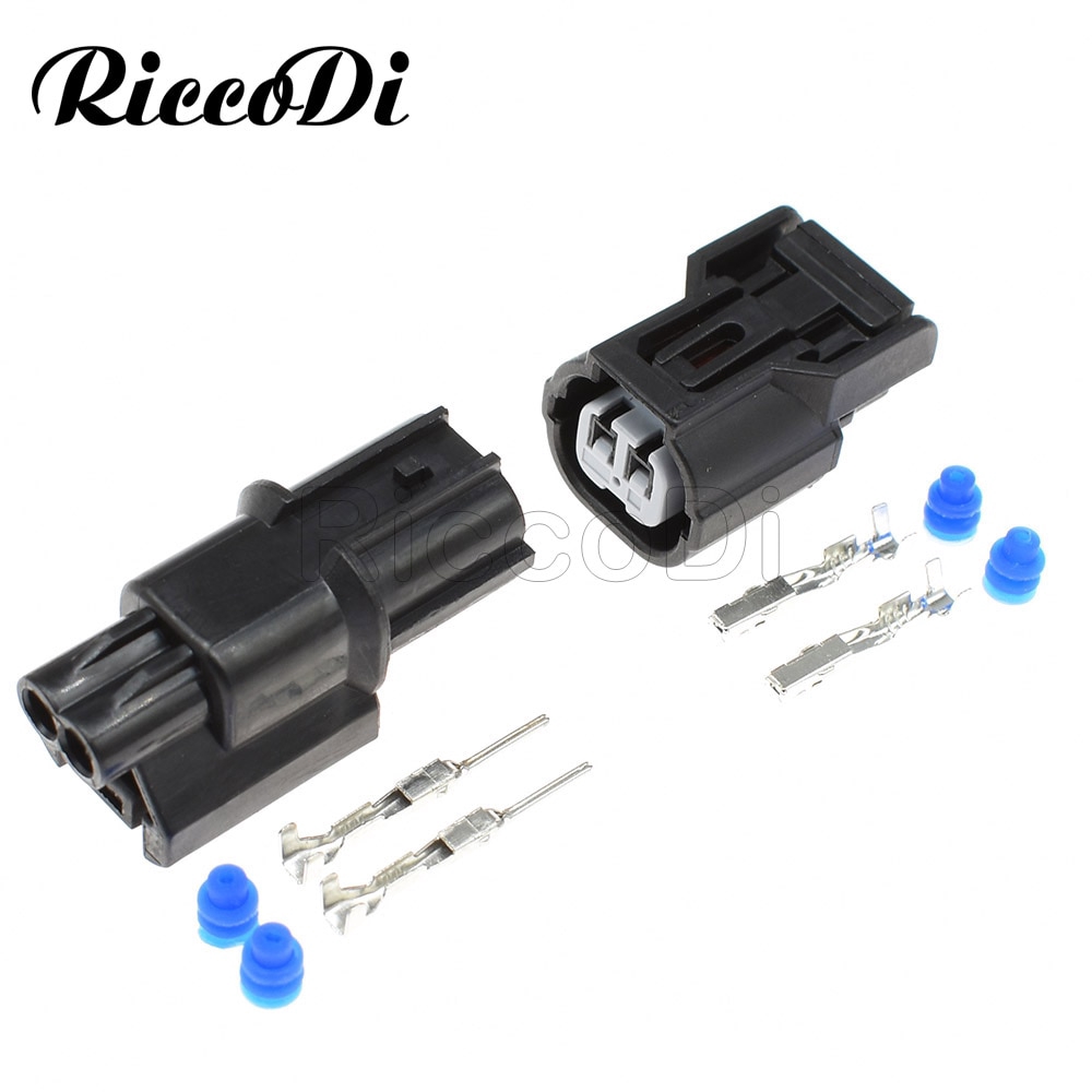 10 Sets 2 Pin Temperature Sensor Plug Sensor Light Wire Socket ...