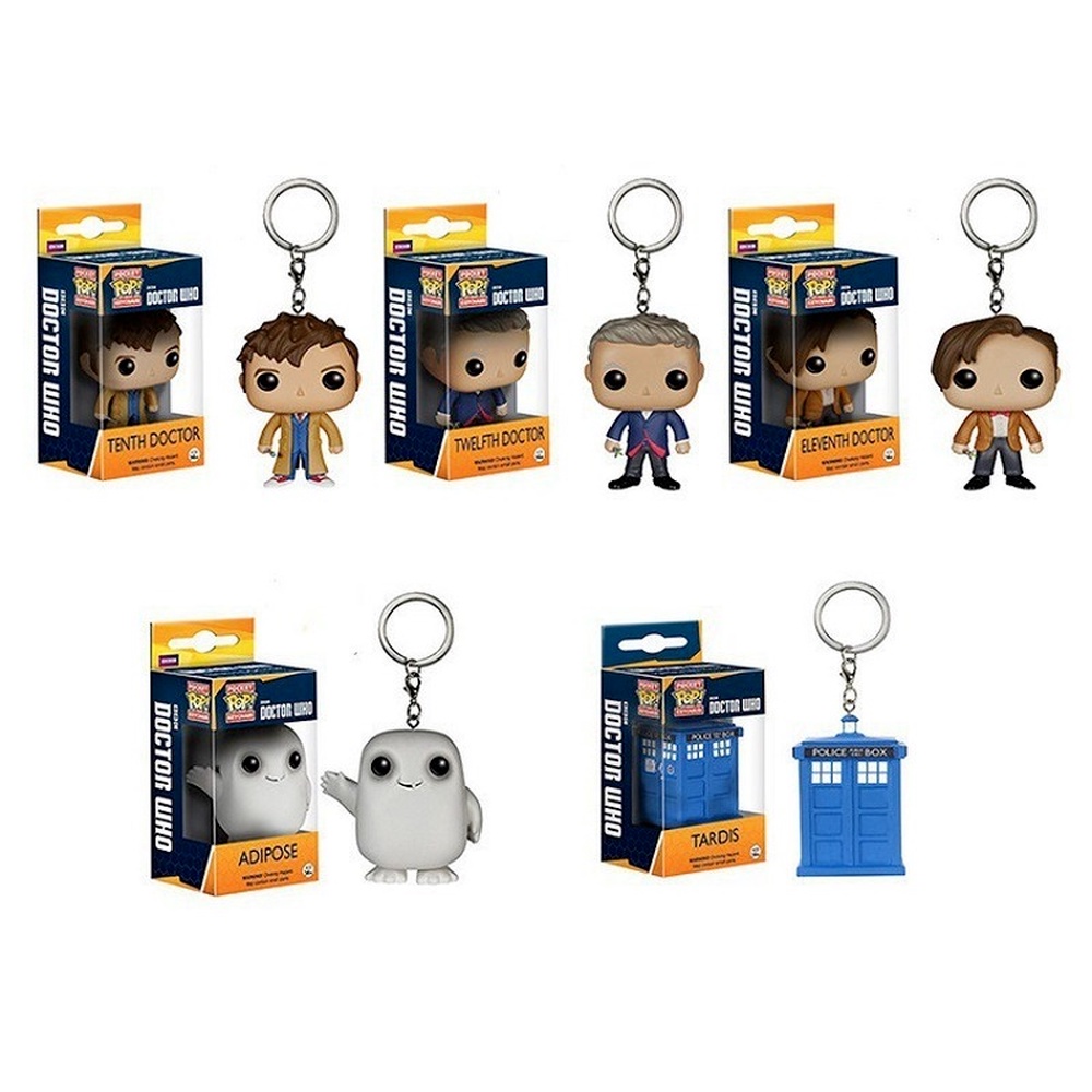 Funko Pop ! 《DOCTOR WHO》 Police Box Adipose Keychain Vinyl Action ...