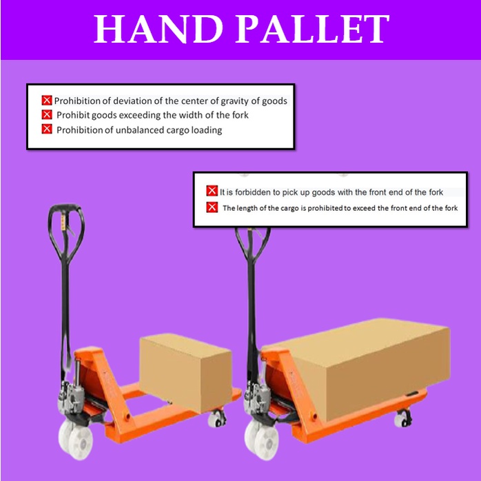 2T 3T Hand Pallet Truck White Nylon Wheel Red Rubber Wheel Hydraulic