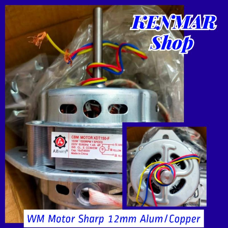 WASHING MACHINE MOTOR SHARP 12mm ALUM & COPPER Shopee Philippines