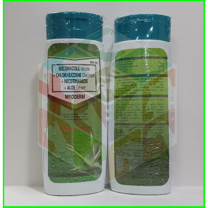 Myoderm Shampoo for Dogs and Cats Liquid 200ml Cani Meds | Shopee ...